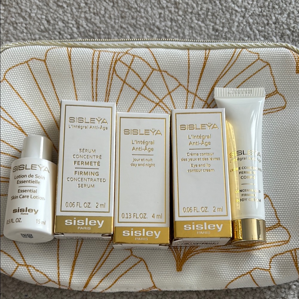 Sisley Paris Skincare Set with Cream Pouch